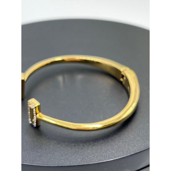 Kate Spade New York Raise the Bar Pave Ends Hinged Bangle Bracelet - Picture 6 of 11